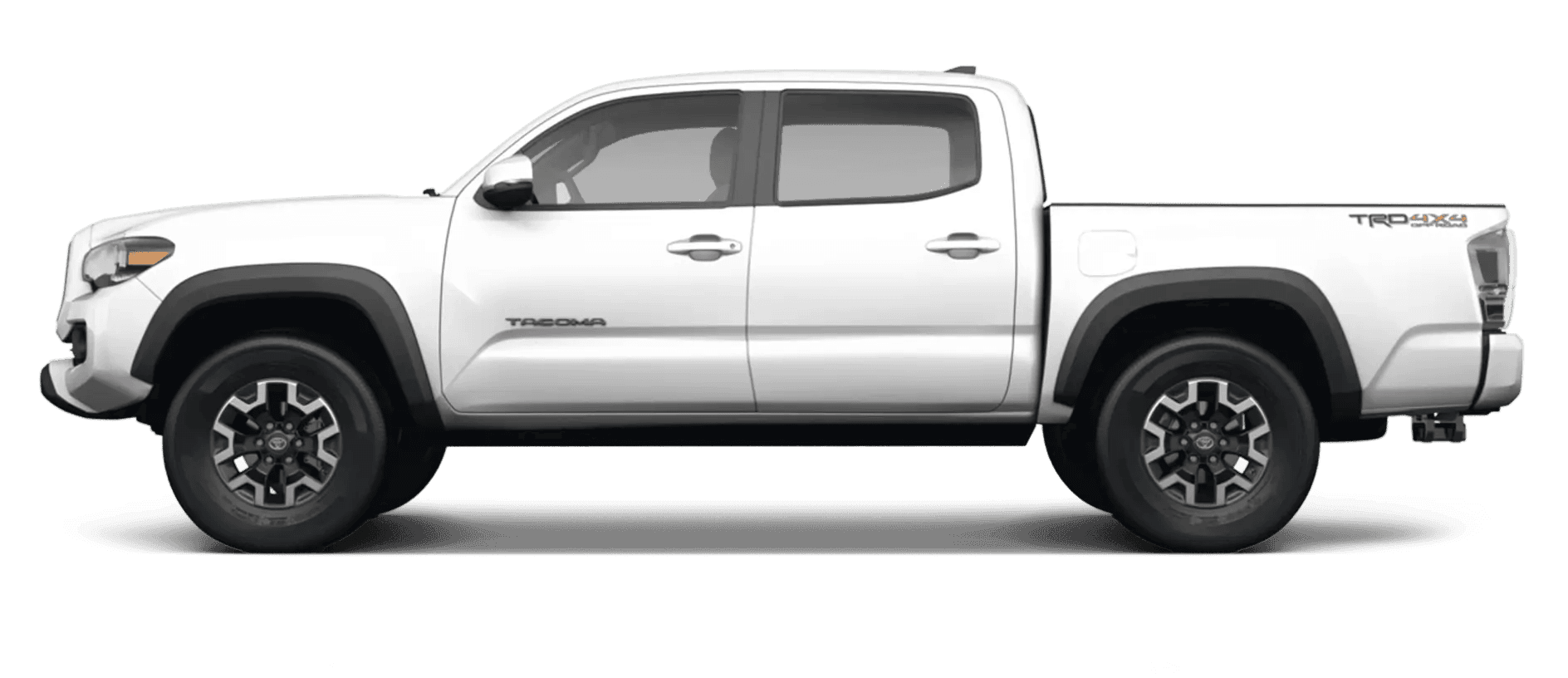 Side view of Toyota truck for comparison.