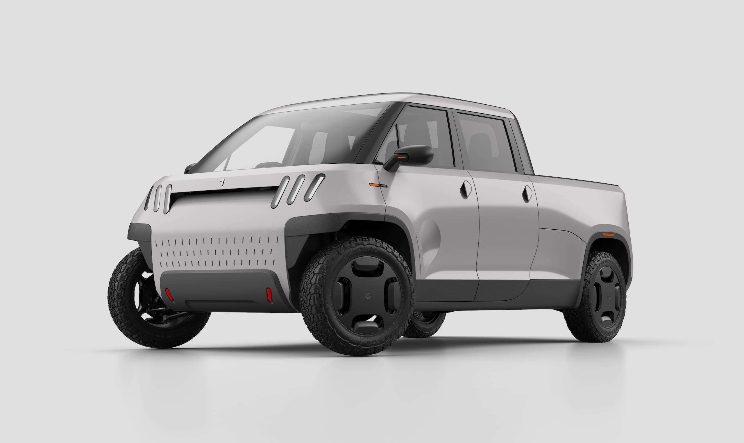 Tan colored TELO truck against white backdrop